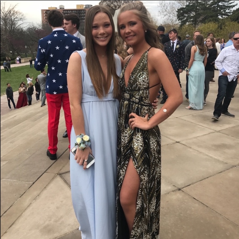 Hello Molly sequin prom dress